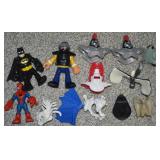 Imaginext Figures: Batman, Spiderman + Access