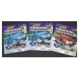 (3) Johnny Lightning Diecast Trucking America Ford