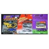 (3) Johnny Lightning Diecast Cars Classic Gold