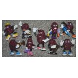 (9) 1989 Vintage California Raisins Figures