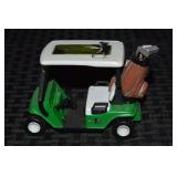 Diecast & Plastic Golf Cart Pull Back Toy 4"L