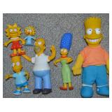 (5) Posable Simpsons Figures + Plush Body Bart