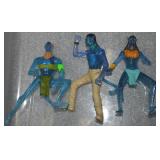 (3) Avatar Movie Figurines