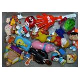 Toys lot w/ Pez, Hardee