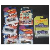 (6) Hot Wheels Diecast w/ 4th of July, Custom 69