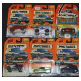 (6) Matchbox Diecast Trucks & SUVs on Card