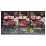 (3) Racing Champions Diecast LE Hot Rod Mag