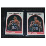 (2) 1989-90 NBA Hoops Basketball David Robinson RC
