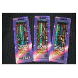 (3) Star Wars 1997 Rose Art No 2 Pencils in Box