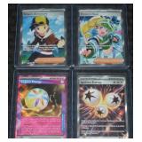 (4) Pokemon TCG Cards: Full Art Holo Emcee