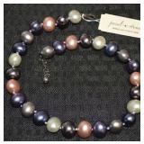 Pearl-o-stone 925 Sterling Chunky Beaded Necklace
