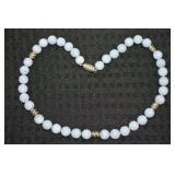 925 Sterling Light Blue Jade Beaded Magnetic