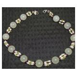 JVL 925 Sterling Celadon Jade Pearl Amethyst