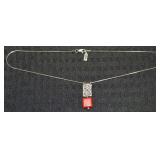 Neta 925 Sterling Red Coral Pendant Necklace 17"