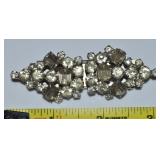 Antique Rhinestone Duette Brooch Fur Clips