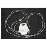 Coldwater Creek 925 Sterling 2 Row Mother of Pearl