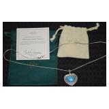 Lenox 925 Sterling Turquoise Heart Pendant