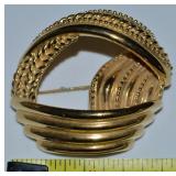 Vintage Goldtone Monet Brooch