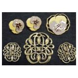 (2) Vtg Avon Sets: Full Bloom & Filigree Swirls