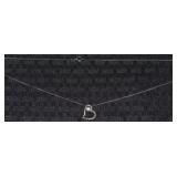 BY 925 Sterling Pearl in Heart Pendant Necklace