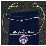 Danbury Mint Blue Waves Pendant Necklace