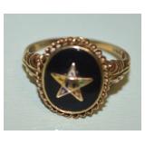 Antique 10k Gold 1926 Masonic Ring Sz 6.5 2.4gr