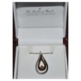 Danbury Mint 14k Duotone Gold Diamond Pendant