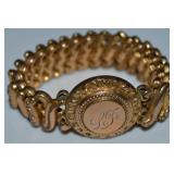 Antique Carmen GF Expansion Bracelet w/ LJ Mono