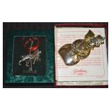 Towle SP Carousel Lion & Gorham SP Snowman