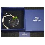 Swarovski Crystal Christmas Holly Window Ornament