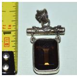 Lori Bonn 925 Sterling Smoky Quartz Pendant
