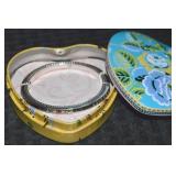 Brighton Silvertone Bangle Bracelet w/ Tin