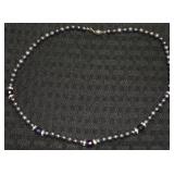 Danbury Mint Black Pearl Amethyst Bead Crystal