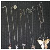 (5) Contempo Silvertone Necklaces w/ KC Chiefs,