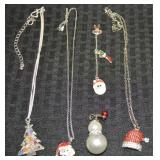 Collection of Winter/Christmas Themed Jewelry w/
