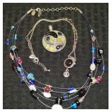 (3) Lia Sophia Jewelry Pcs w/ Necklaces & Pendant