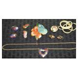 (3) Vtg Jewelry Sets w/ Cloisonne: Necklaces,