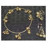 Vtg Silvertone Belly Dancer Bohemian Bells Set w/