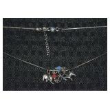 AGI Italy 925 Sterling Donkey Elephant Peace Charm