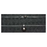 Danbury Mint 925 Sterling Black Pearl Pendant