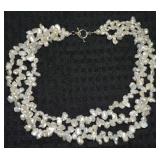 Danbury Mint 925 Sterling 3 Row Toggle Clasp