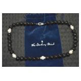 Danbury Mint 925 Sterling Black Onyx & Pearl