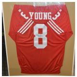 Steve Young Signed No 8 49ers Football Game Jersey
