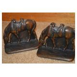 Vtg Judd Co 09644 Cast Iron Horse Bookend Pair