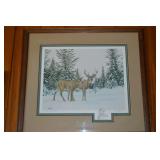 Larry Anderson Signed AP w/ Remarque White Tailed