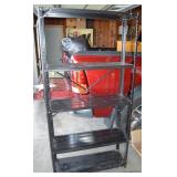 5 Tier Black Metal Utility Shelf 70t x 12 x 36