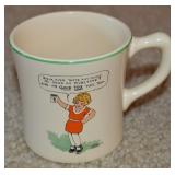 Vtg Ovaltine Wander Co Little Orphan Annie Mug
