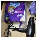 Bathroom Drawer Contents lot w/ Hair Dryer,