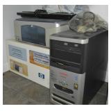 Older Office Computer & Printer + Lot w/ Compaq