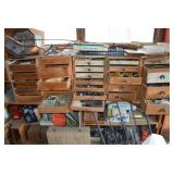 Garage Drawered Cabinet & Under Contents Lot